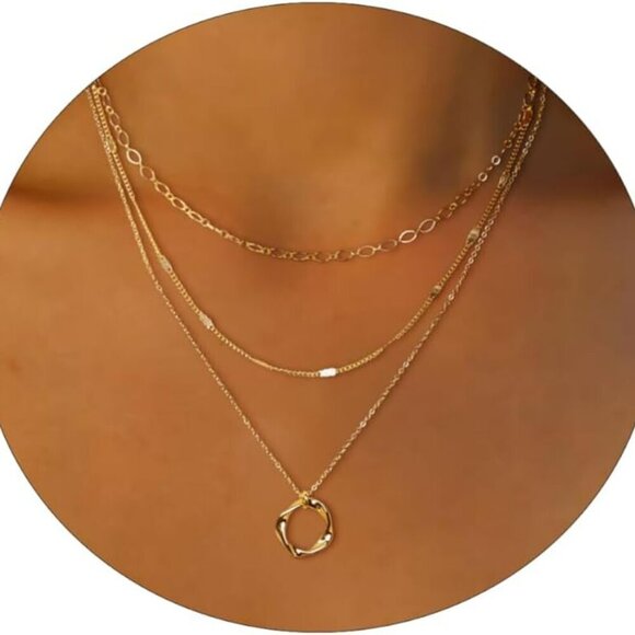 Layered Necklaces for Women Necklace Stack Dainty Necklace Cross Necklac… - Picture 1 of 7